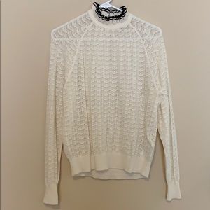 NWOT Maje Crochet Sweater